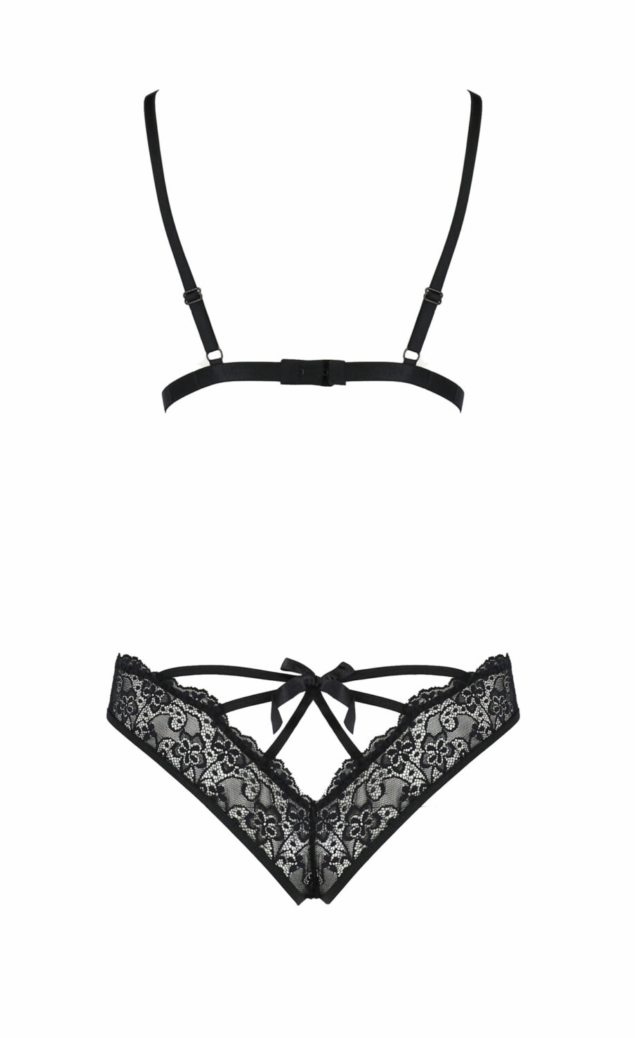 Aya Avanua, black lace and satin body, soft cups, women | The Nylon Bar