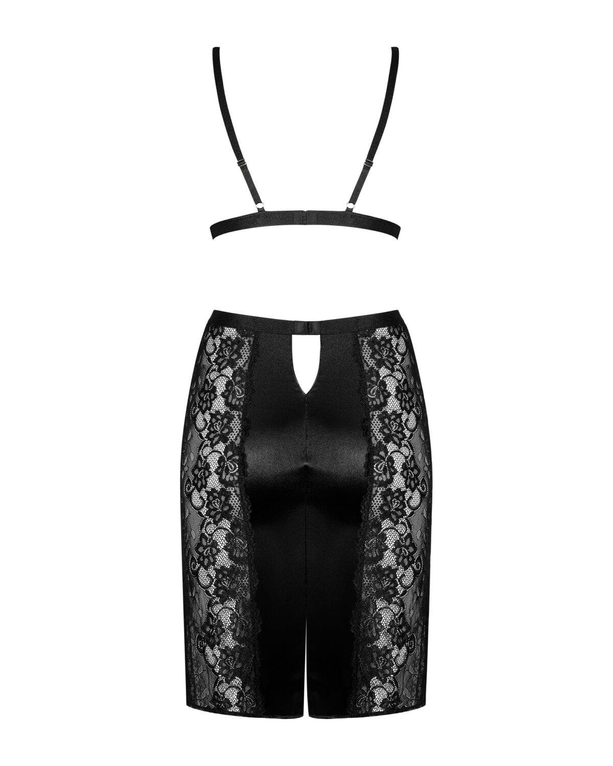 Blanita,bra and skirt in satin with skirt | The Nylon Bar