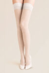 Gabriella Hold Ups Classic Stockings 15 Deniers White