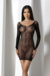 Lingerie Passion BS101 Mini Dress Black