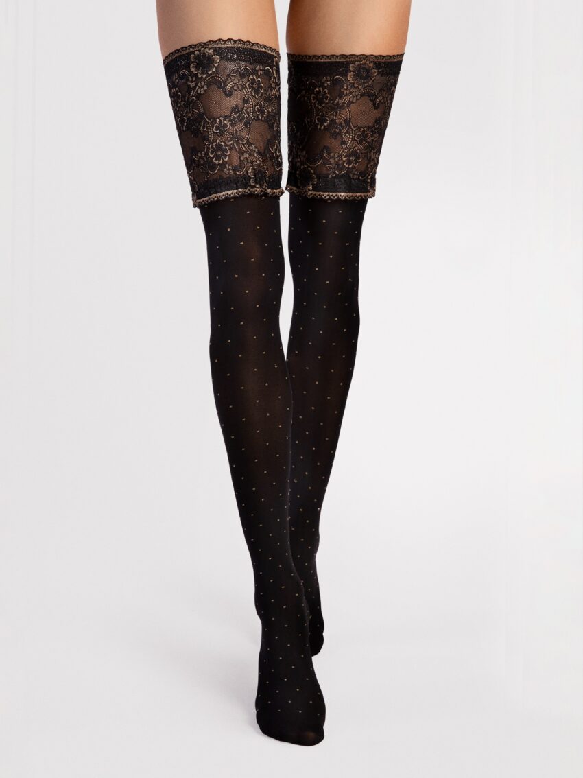 Fiore Notte Luxury Hold Ups Black